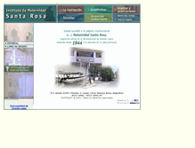 Tablet Screenshot of maternidadsantarosa.intramed.net.ar